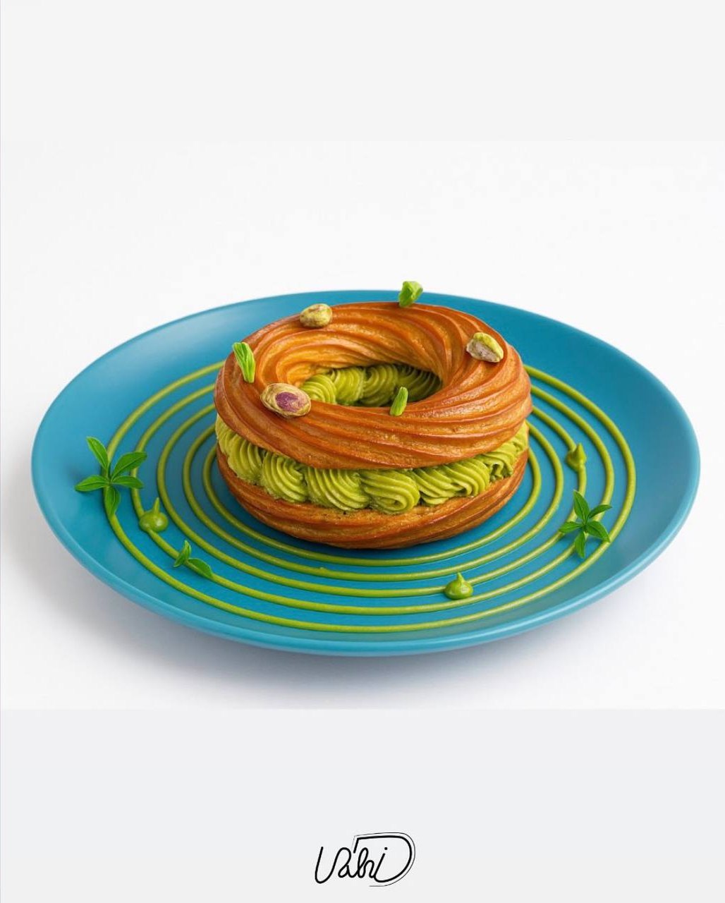 Pistachio pastry